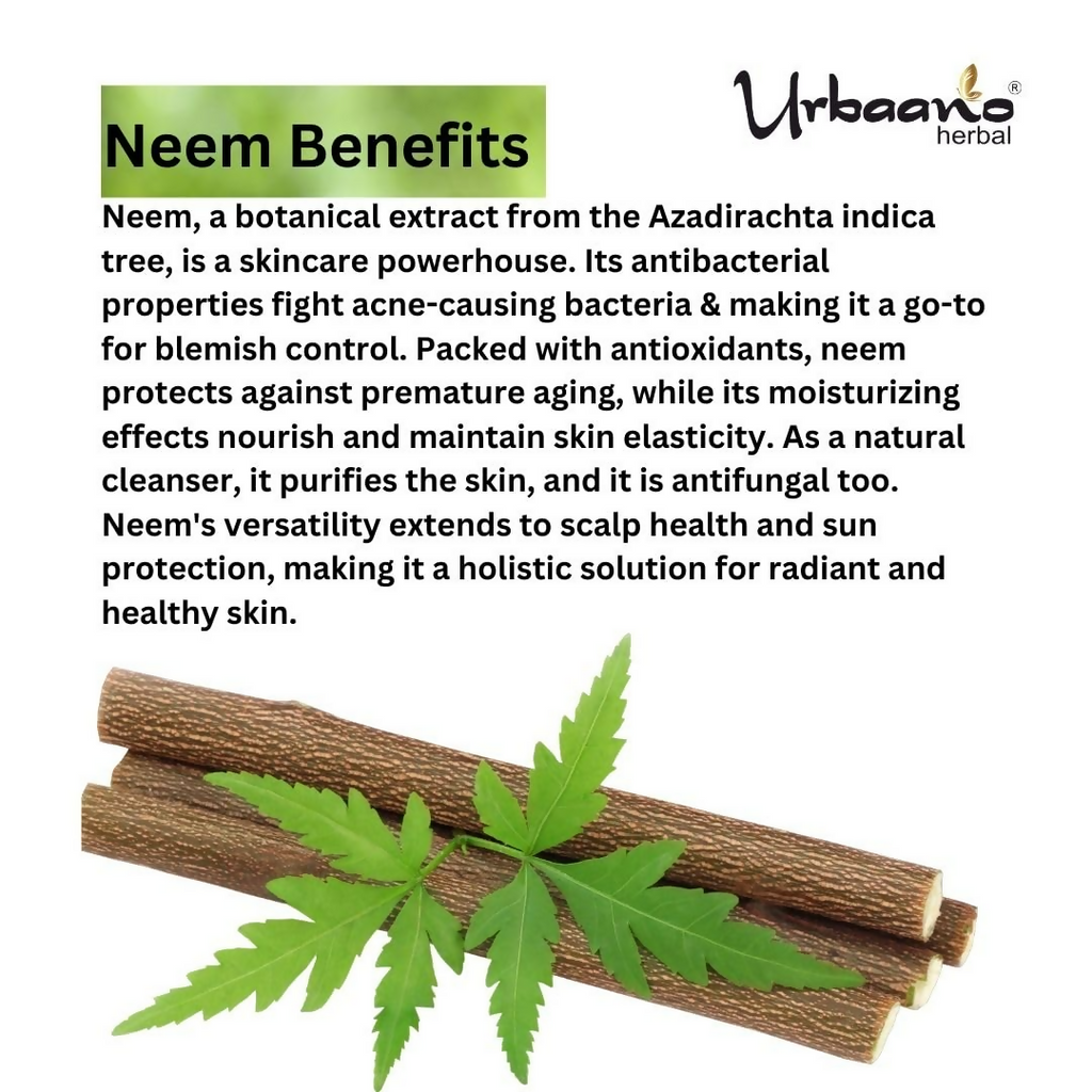 Urbaano Herbal Pure Neem Extract Natural For DIY Skin, Hair & Body Care | Grocsy