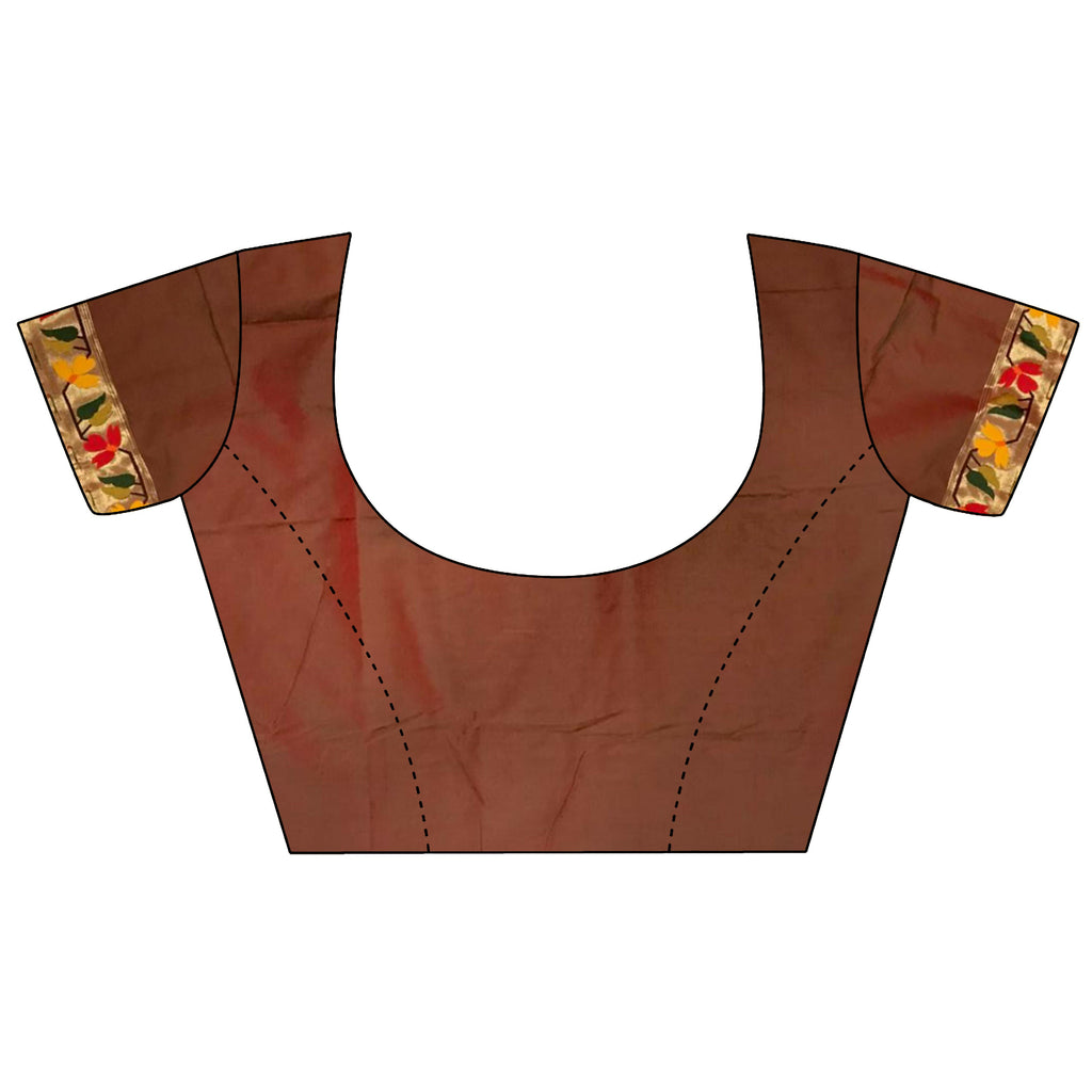 Joban Fashion Red Paithani Soft Silk Meenakari Saree | Grocsy