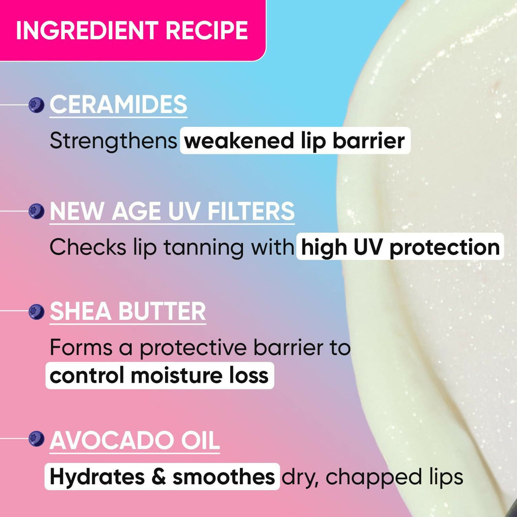Dot & Key Barrier Repair Hydrating Lip Balm SPF 50 With Ceramides & Peptides Blueberry Bliss | Grocsy