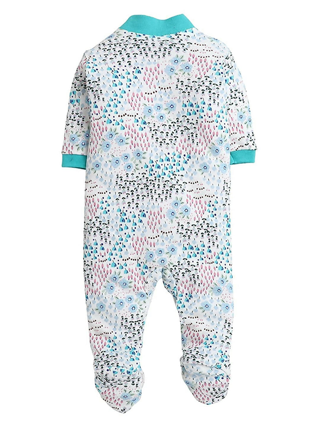 Daddy - G Rompers/Sleepsuits/Jumpsuit /Night Suits for New Born Babies - Mint Green | Grocsy