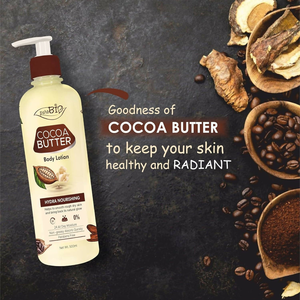 Purobio Cocoa butter Body Lotion with Hydra Nourishing | Grocsy