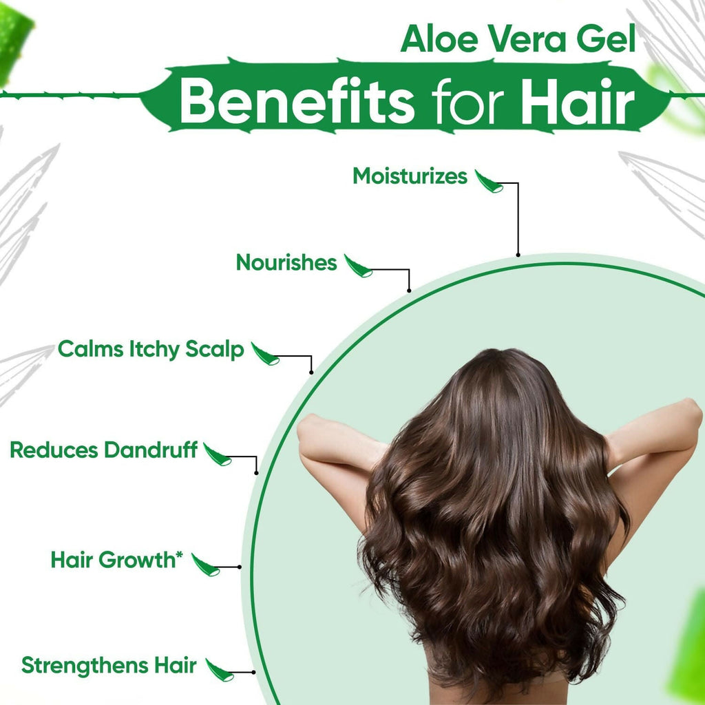 Kazima Pure Aloe Vera Gel For Hair, Acne, Scars, Dark Circles & Sunburn | Grocsy