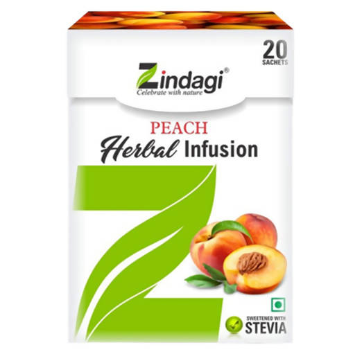 Zindagi Peach Herbal Infusion Sachets | Grocsy