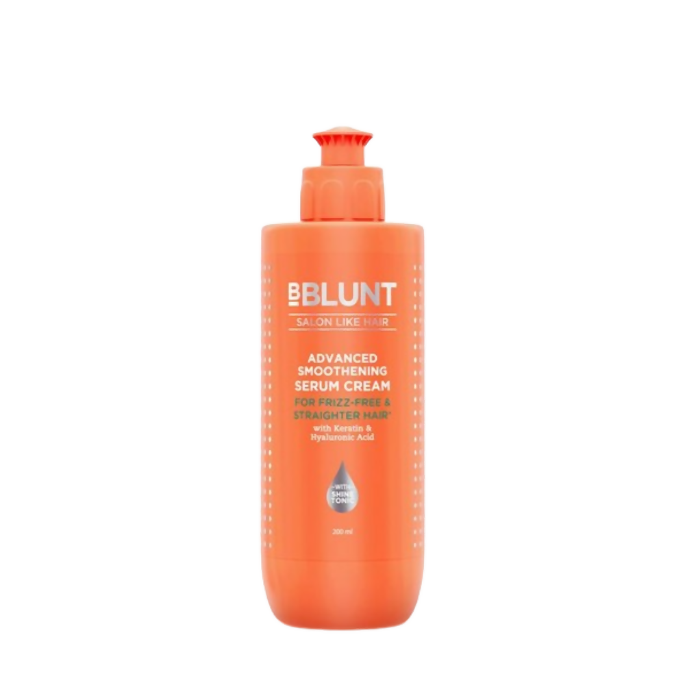 BBlunt Advanced Smoothening Serum Cream with Keratin & Hyaluronic Acid - Limited Time Offer | Grocsy