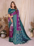 Aastha Fashion Wine Soft Silk Weaving Saree | Grocsy