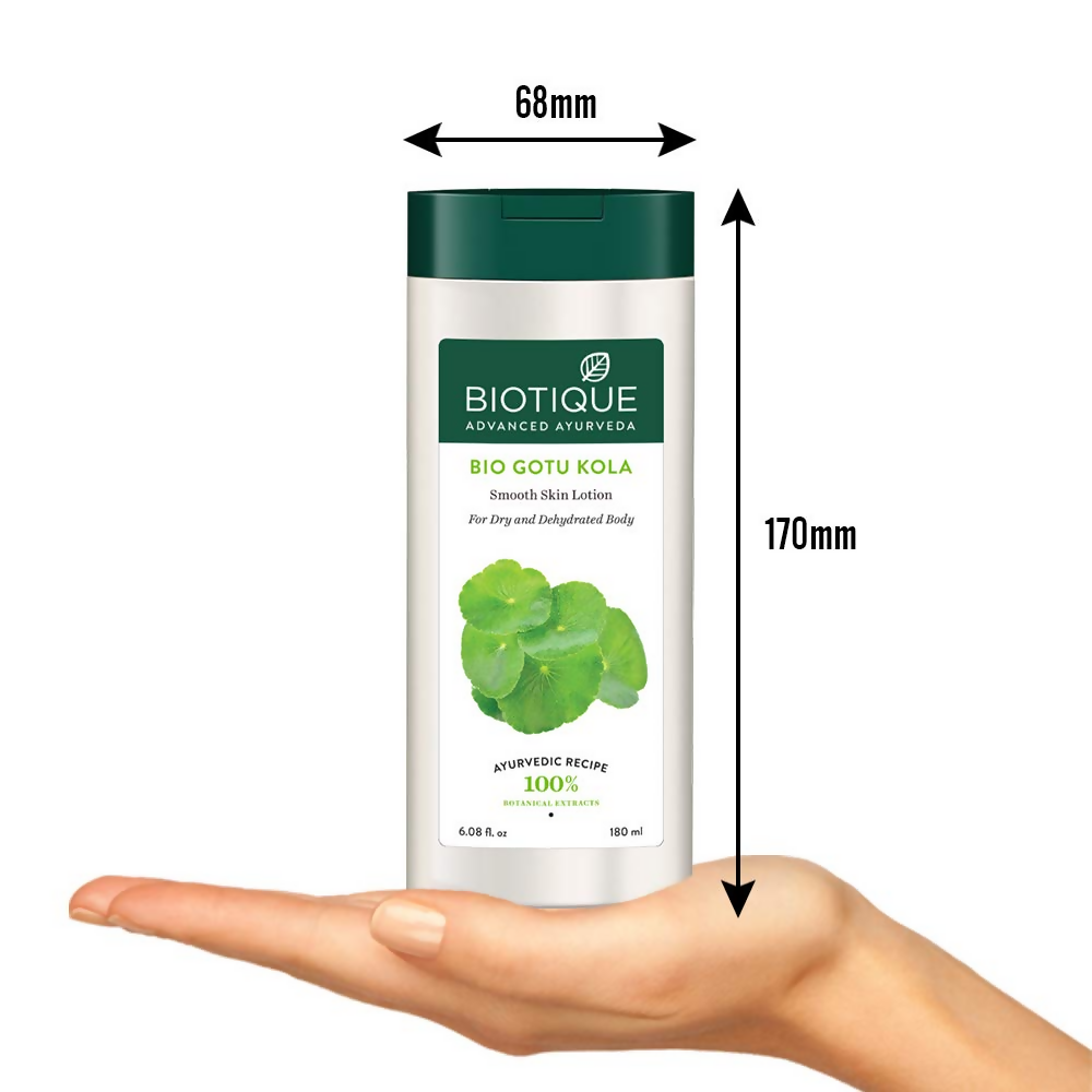 Biotique Bio Gotu Kola Smooth Skin Lotion For Dry and Dehydrated Body | Grocsy