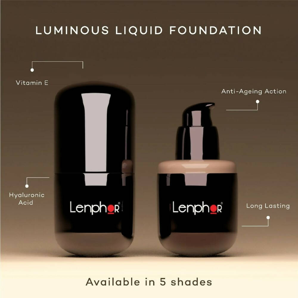 Lenphor Liquid Foundation With Hyaluronic Acid & SPF 30 | Grocsy