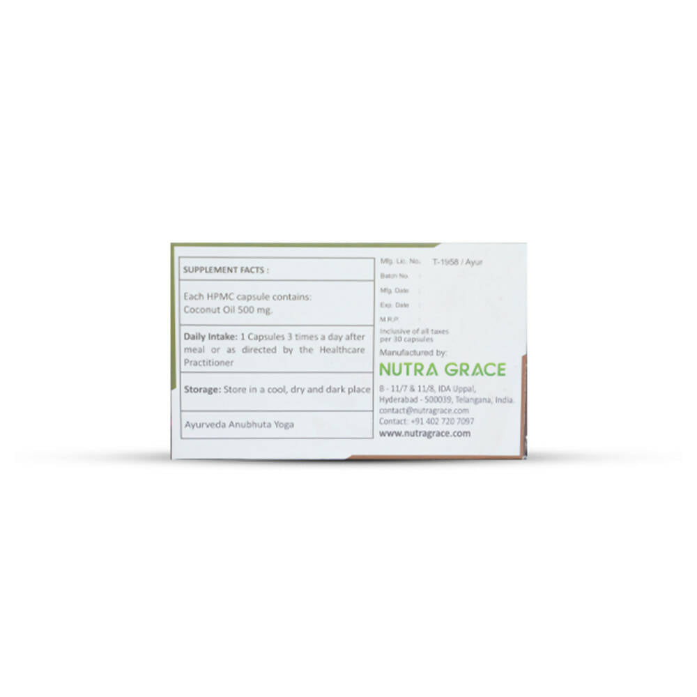 Nutra Grace Coconut Oil Capsules | Grocsy
