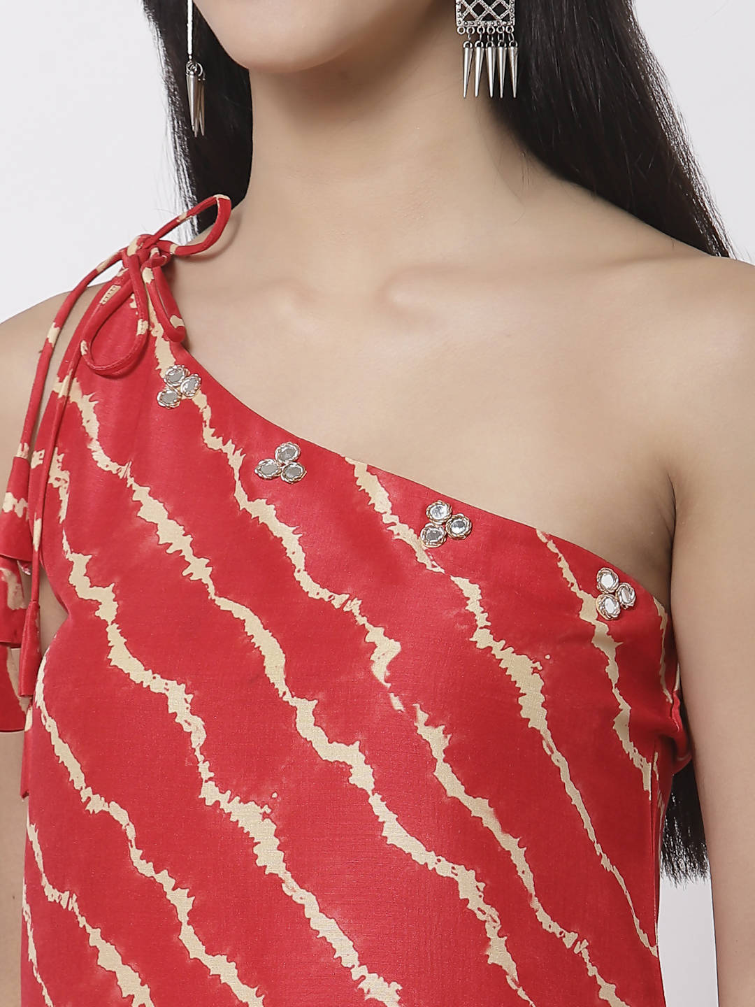 Myshka Women's Silk Blend Printed Sleeveless Dress | Grocsy