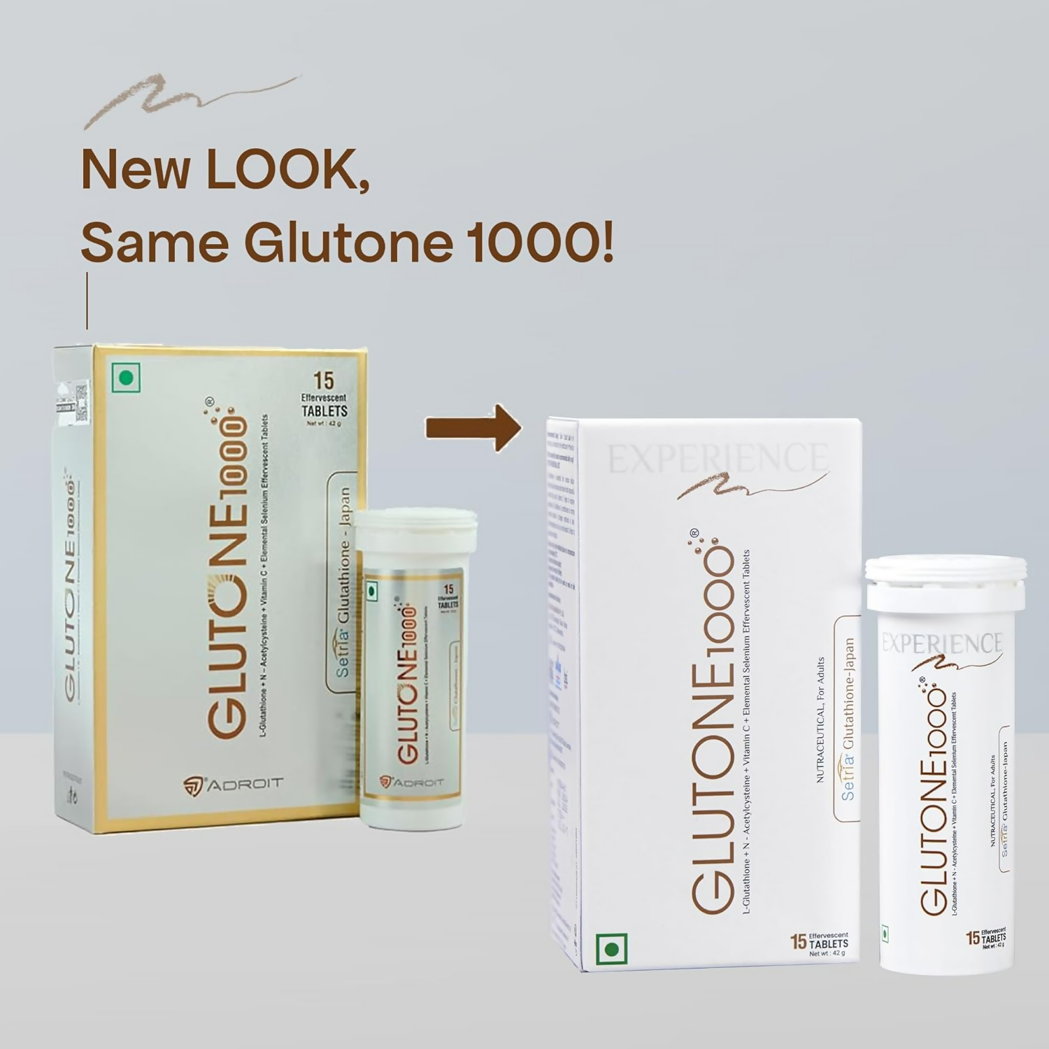 Glutone 1000 Setria L-Glutathione Effervescent Tablets | Grocsy