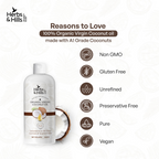 Herbs & Hills Organic Virgin Coconut Oil | Grocsy