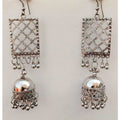 MS Fashion India Fashion Party Wear Silver Oxidized Jhumka Tassel Earrings | Grocsy