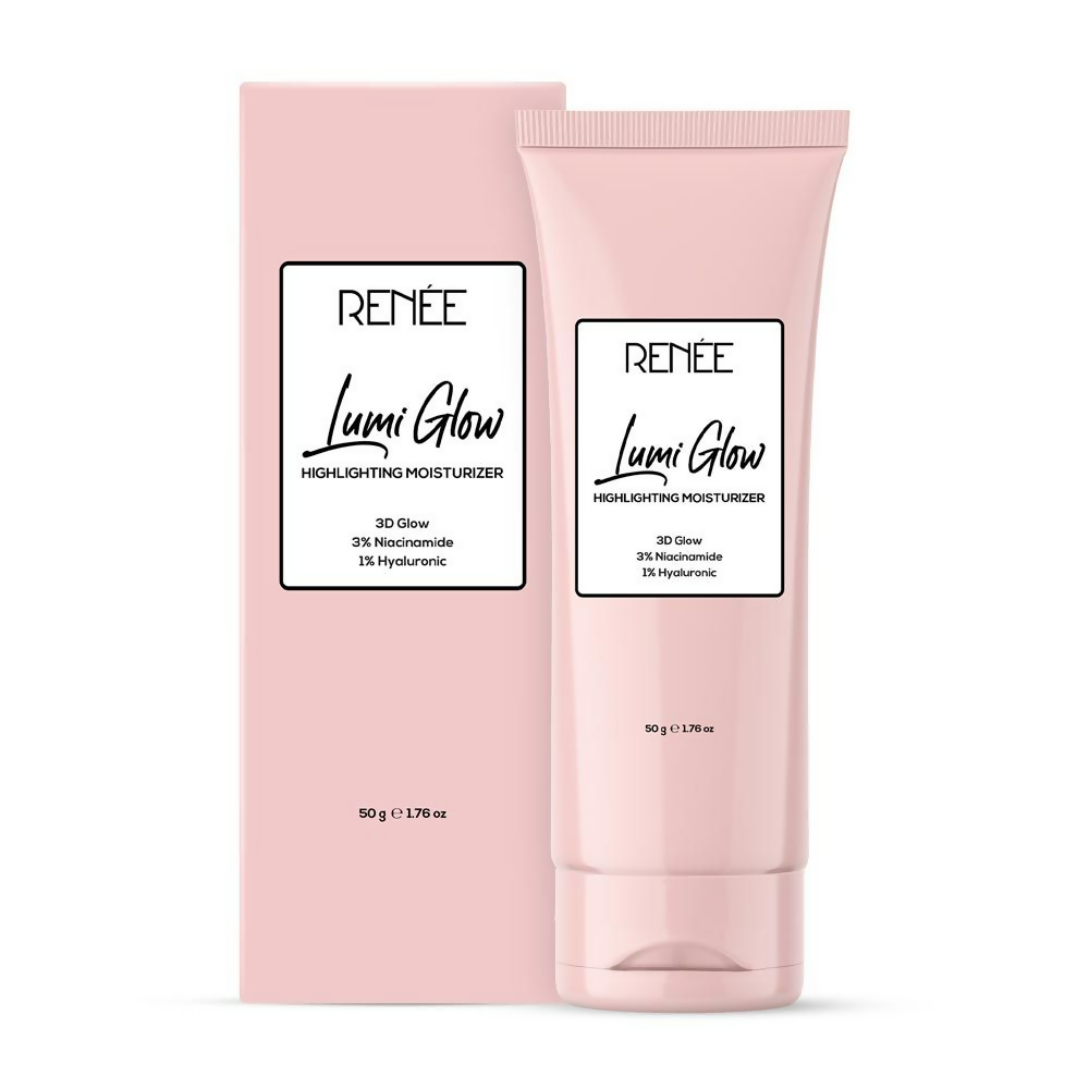 Renee Cosmetics Lumi Glow Highlighter Moisturizer 3D Glow 3% Niacinamide 1% Hyaluronic | Grocsy