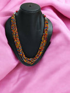 Inhanns Bloom Handmade Beaded Only Necklace - 12 Layers - Multicolor Necklace | Grocsy