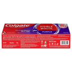 Colgate Visible White Purple Toothpaste For Teeth Whitening Helps Remove Surface Stains, Whitens Yellow | Grocsy