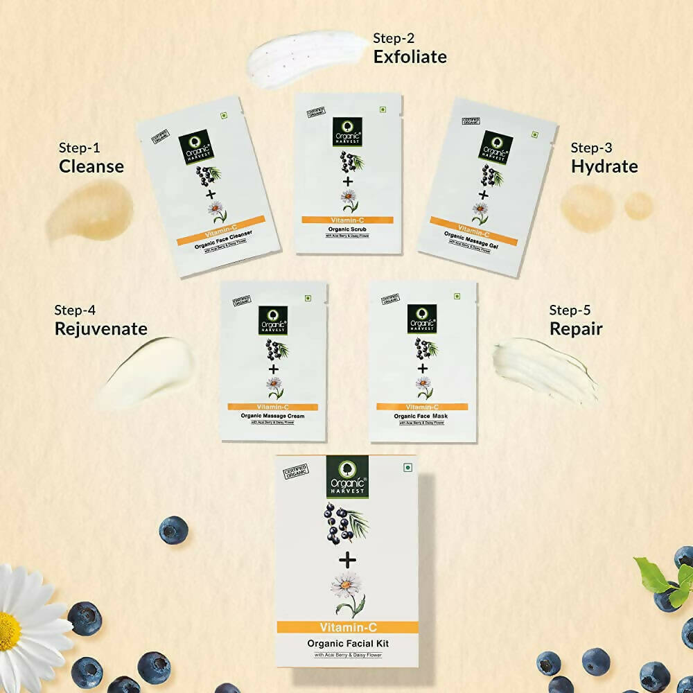 Organic Harvest Vitamin C Organic Facial Kit | Grocsy
