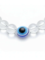 NVR White Crystal Evil Eye Bracelet for Men & Women | Grocsy