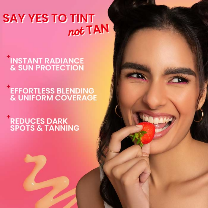 Dot & Key Strawberry Dew Tinted Sunscreen SPF 50+ PA++++ 03 Sand | Grocsy