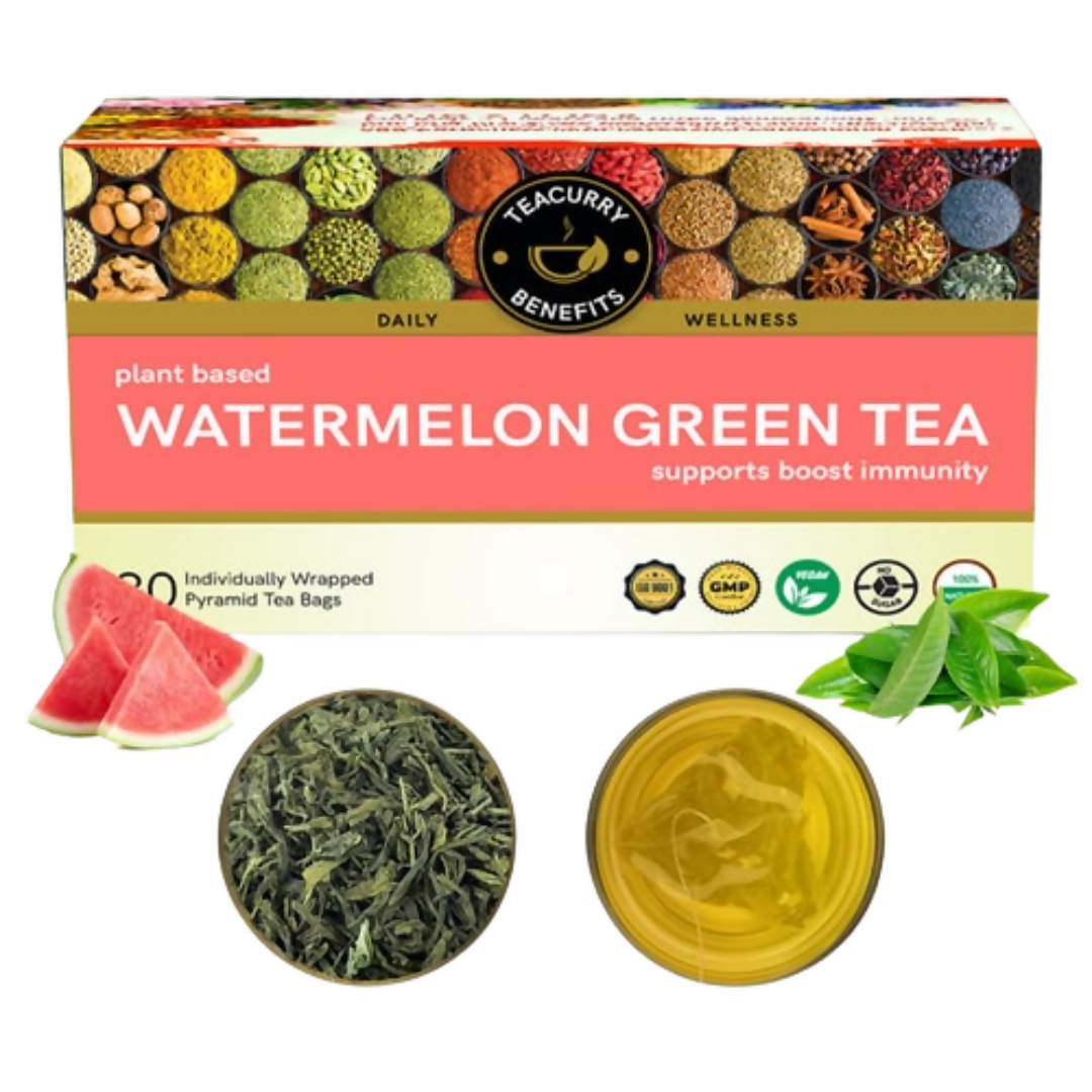 Teacurry Watermelon Green Tea Bags | Grocsy