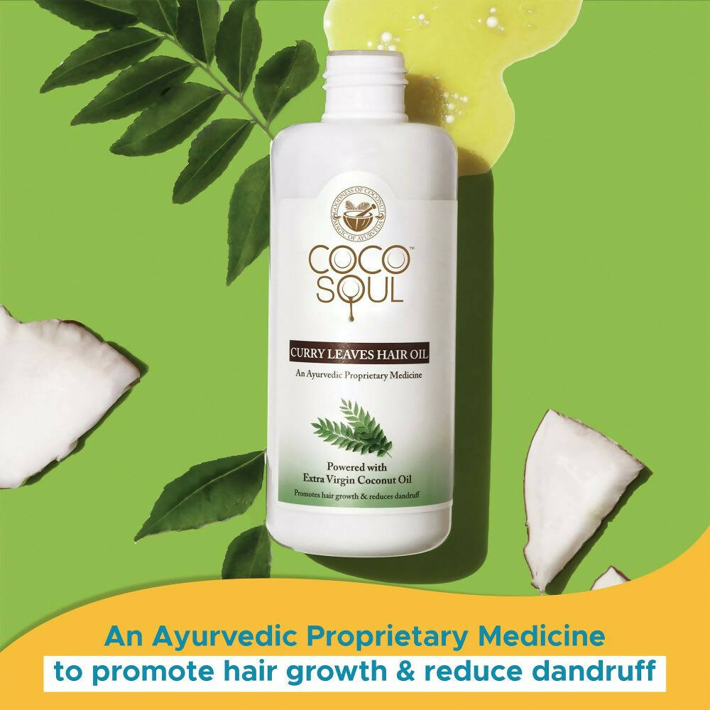 Coco Soul Curry Leaves Hair Oil | Grocsy