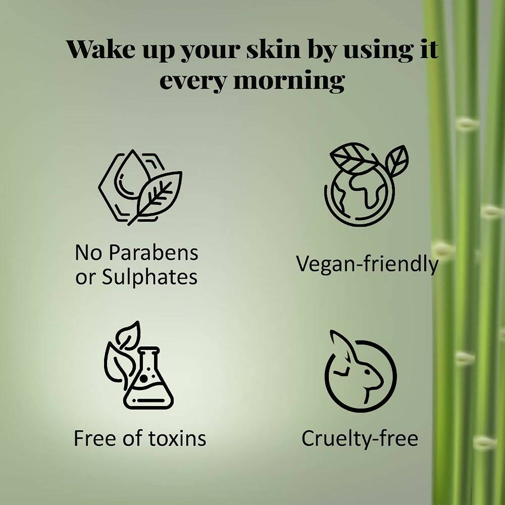 NutriGlow NATURAL'S Bamboo Charcoal Face Wash | Grocsy