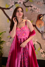 Everywhere Designer Pink Silk Cotton Stitched Suit With Dupatta - Anbazaar | Grocsy