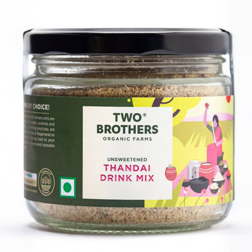 Two Brothers Organic Farms Thandai Drink Mix-Unsweetened | Grocsy