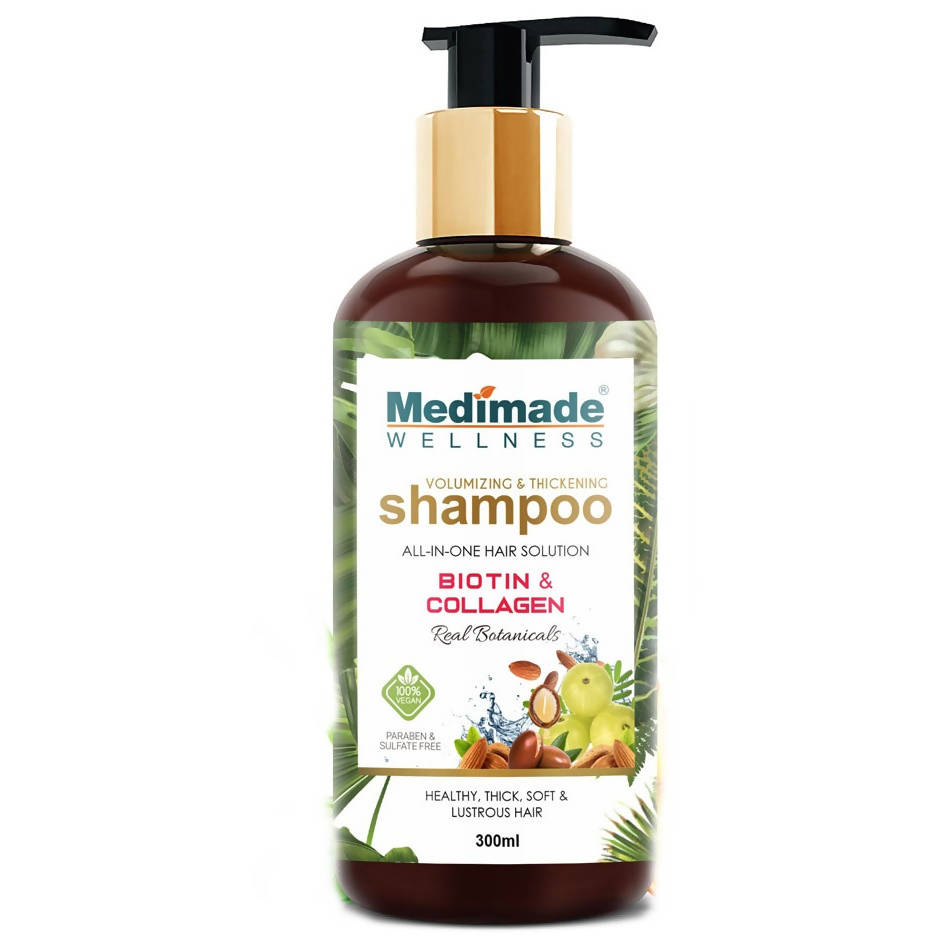 Medimade Wellness Volumizing and Thickening Shampoo with Biotin & Collagen | Grocsy