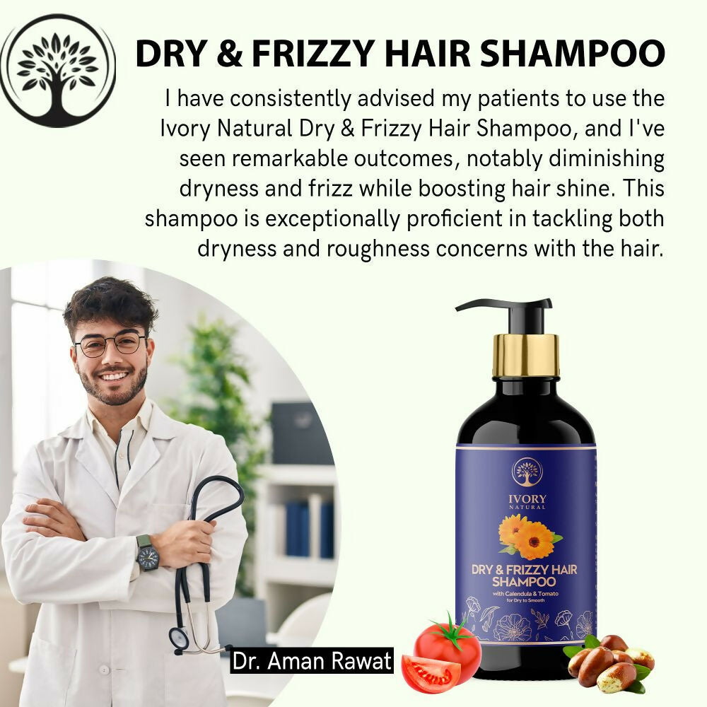 Ivory Natural Dry Rough Hair Shampoo For Dry, Frizzy, Unmanaged Hair | Grocsy