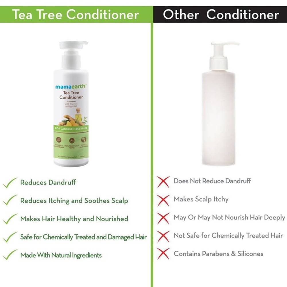 Mamaearth Tea Tree Conditioner For Dandruff Free Hair | Grocsy