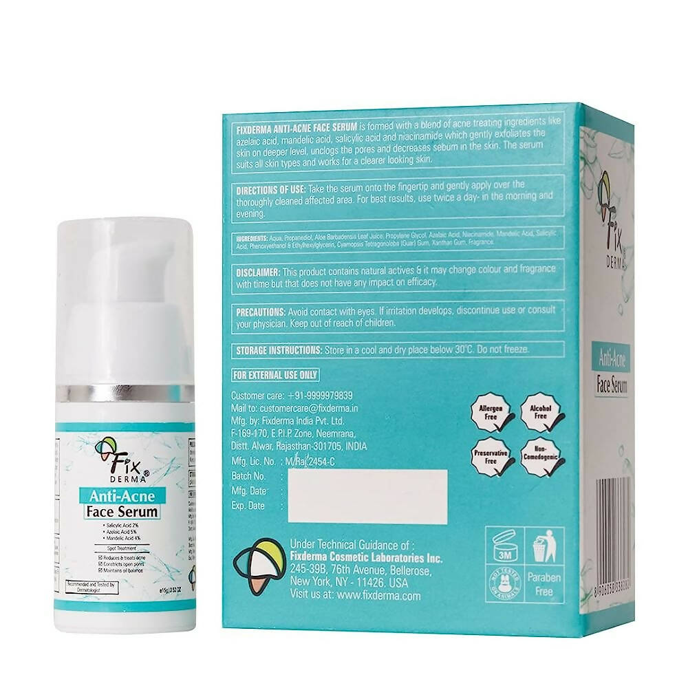 Fixderma Anti-Acne Face Serum | Grocsy