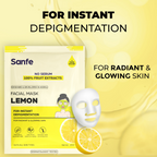 Sanfe Instant Depigmentation Lemon Facial Mask | Grocsy
