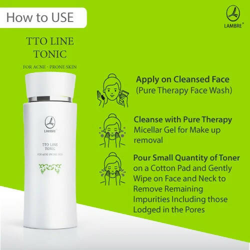 Lambre TTO Line Tonic Toner For Acne Prone Skin | Grocsy