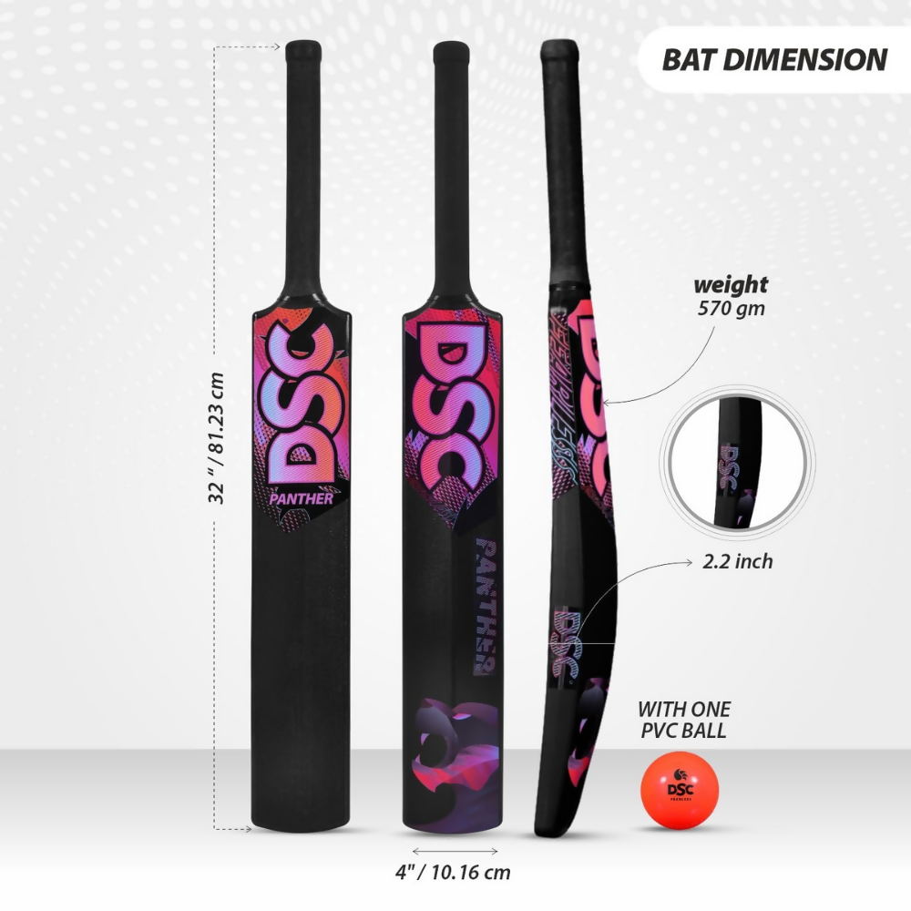 DSC Panther Plastic Cricket Set - 6 | Grocsy