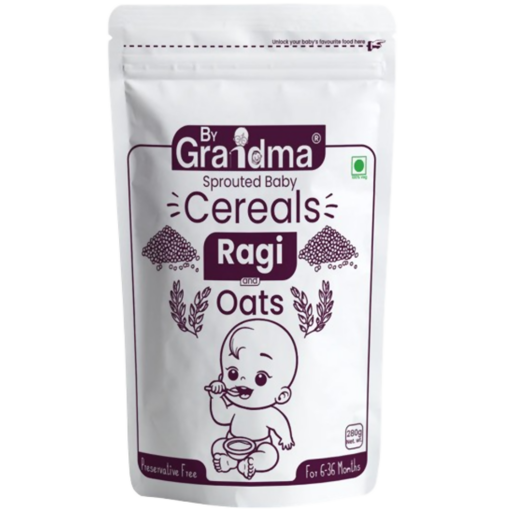 By Grandma Sprouted Cereal Mix - Ragi and Oats | Grocsy