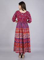 Vamika Multicolor Cotton Printed Party/Casual Wear Kurti (GAM13K) | Grocsy