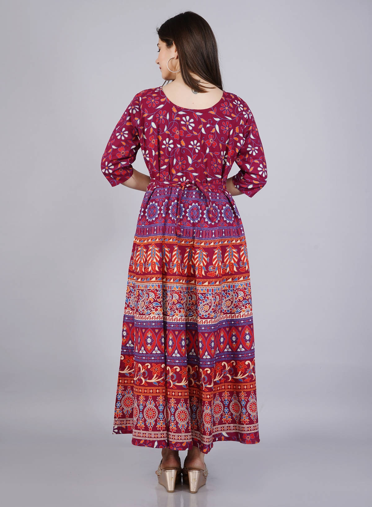 Vamika Multicolor Cotton Printed Party/Casual Wear Kurti (GAM13K) | Grocsy
