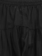 Ahalyaa Boys Black Chanderi Gold Printed Kids Kurta Churidar Set | Grocsy