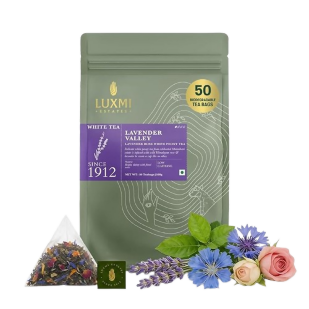 Luxmi Estates Lavender Valley White Tea | Grocsy
