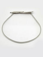 NVR Women Circular Silver Plated Stretchable Metal Belt | Grocsy