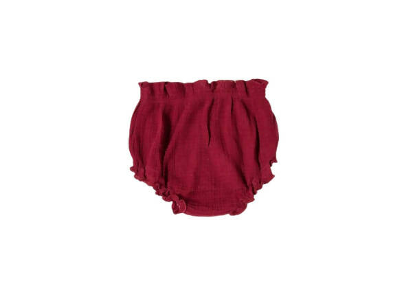 Sunshine Baby Cute Organic Muslin Cotton Bloomers For Babies - Maroon | Grocsy