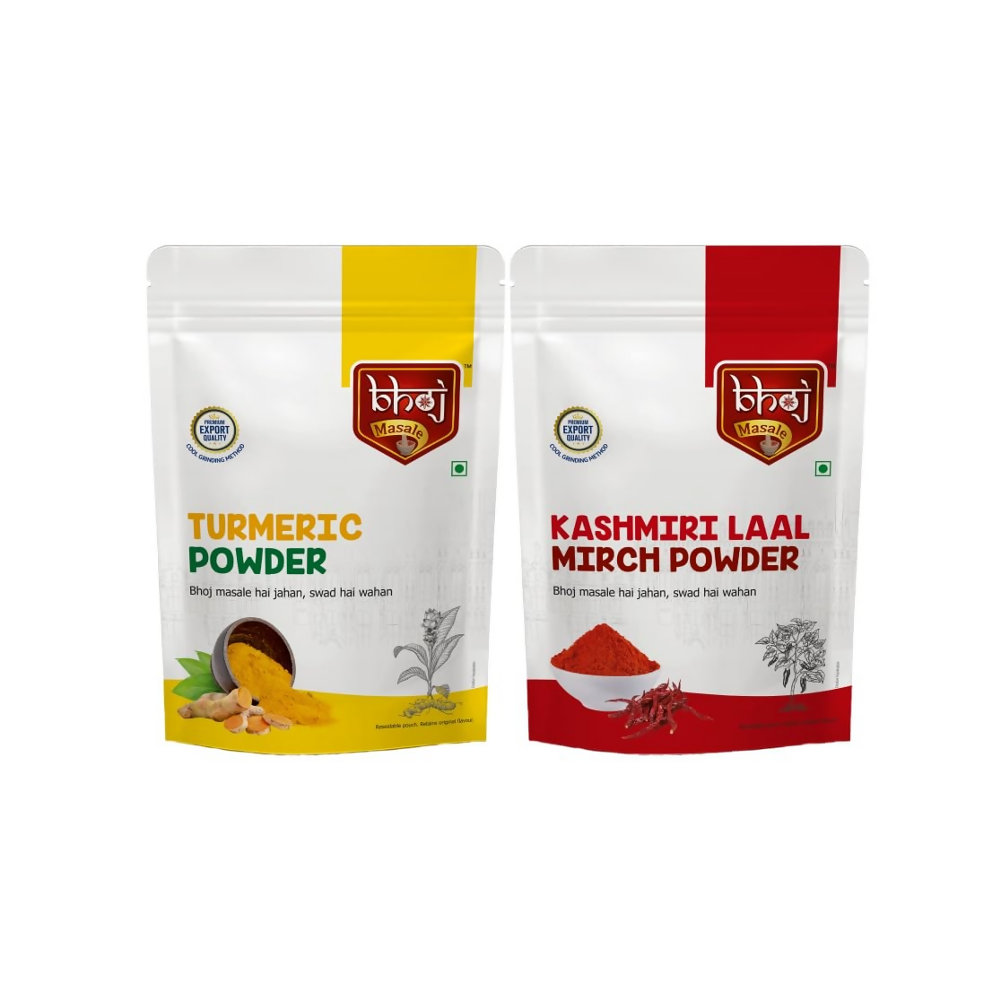 Bhoj Masale Haldi And Kashmiri Lal Mirch Powder | Grocsy