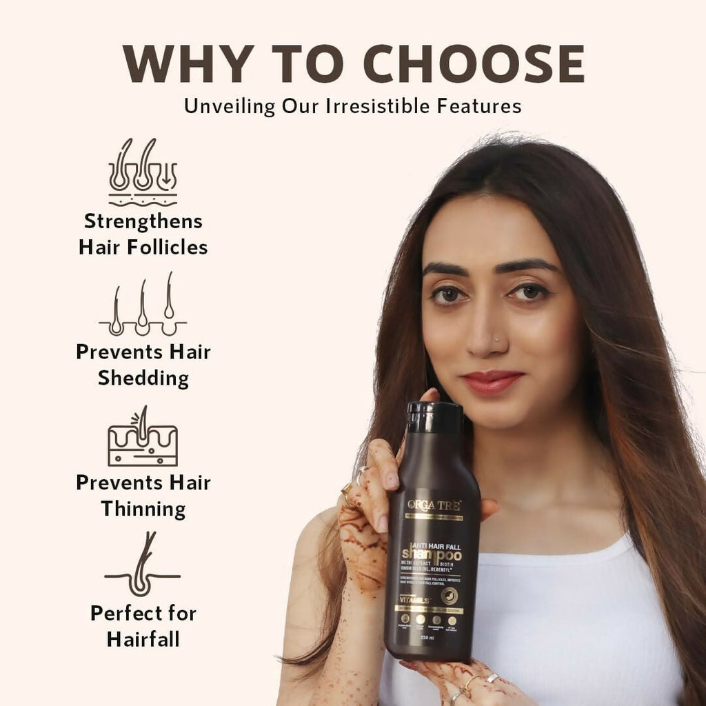 Orgatre Anti Hair Fall Shampoo For Hair Fall Dry & Frizzy Hairs | Grocsy