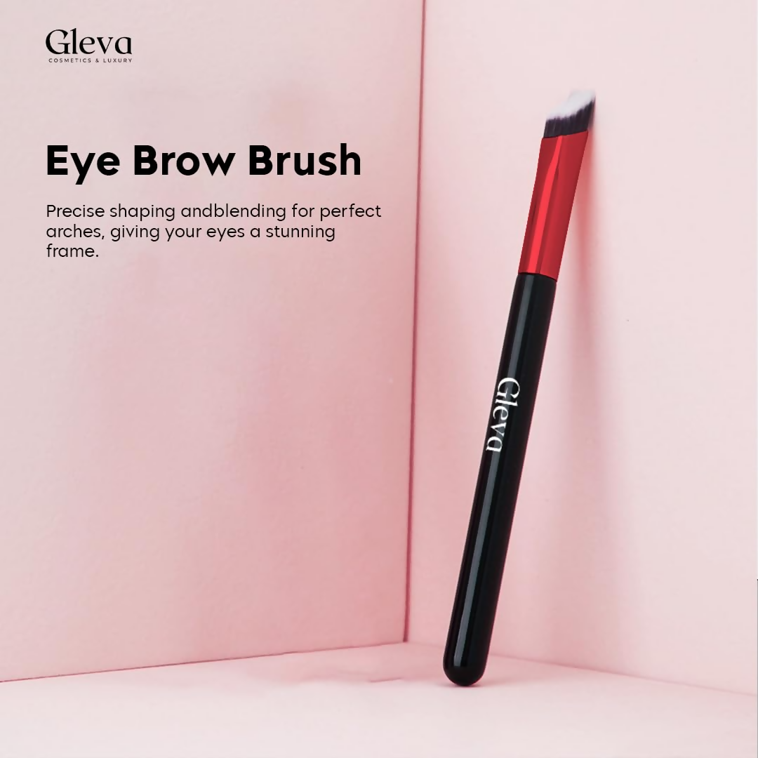 Gleva Multi-Function Eyebrow Brush - Black Pink | Grocsy