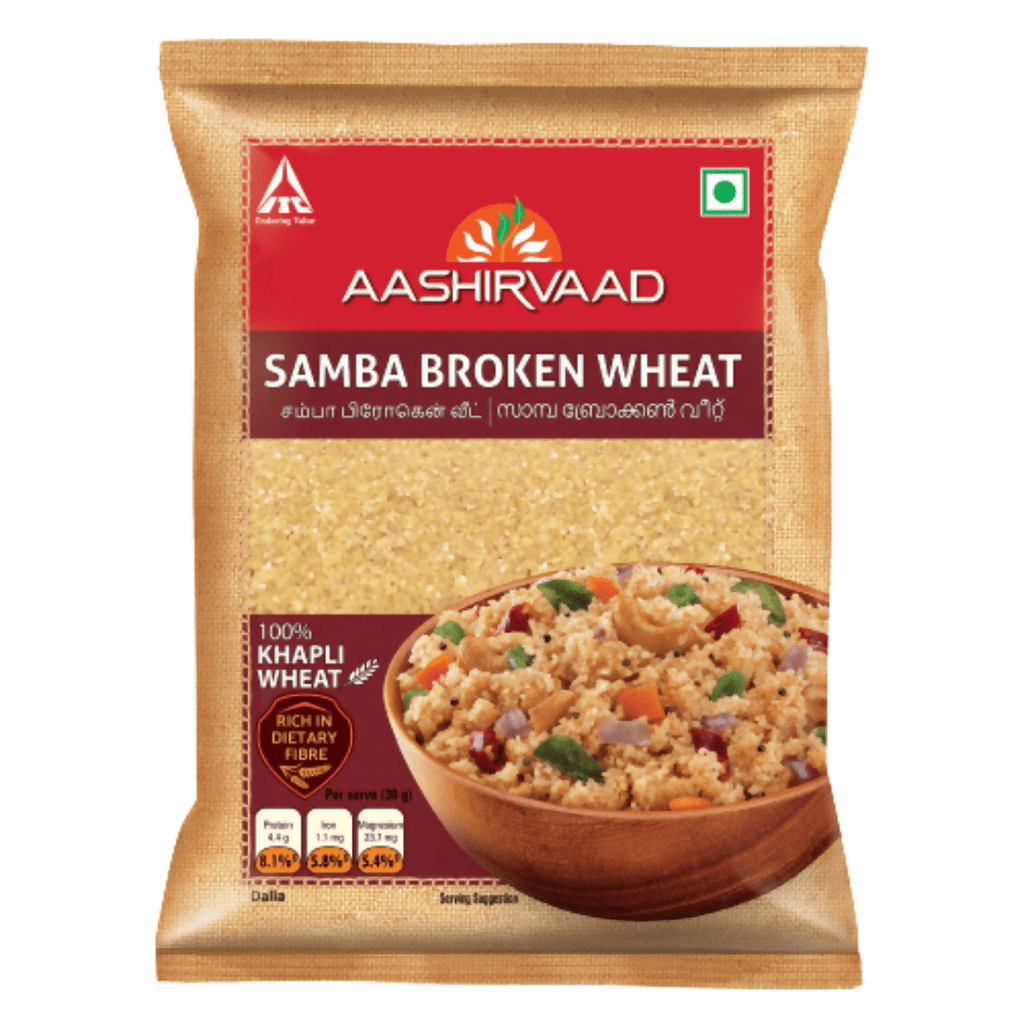 Aashirvaad Samba Broken Wheat Rava | Grocsy