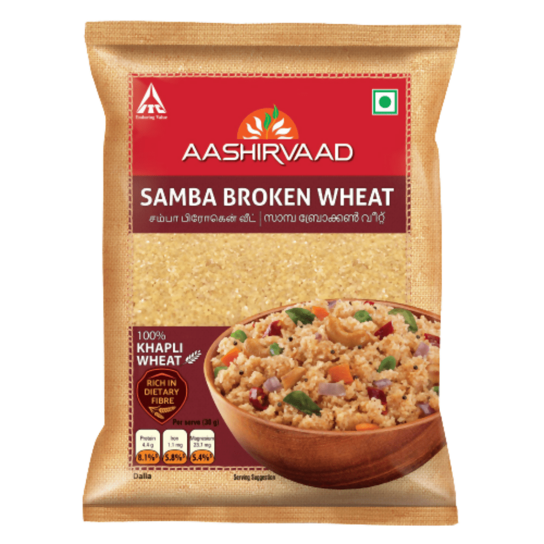Aashirvaad Samba Broken Wheat Rava | Grocsy