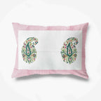 Paisley Hand Block Printed Double 90x108 Inches Bedspread with 2 Pillow Covers | Grocsy