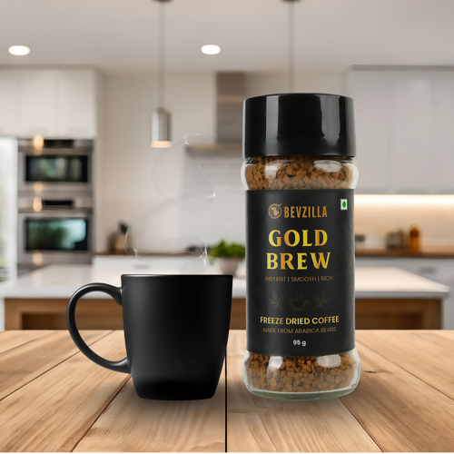 Bevzilla Gold Brew Instant Freeze Dried Coffee Powder | Grocsy