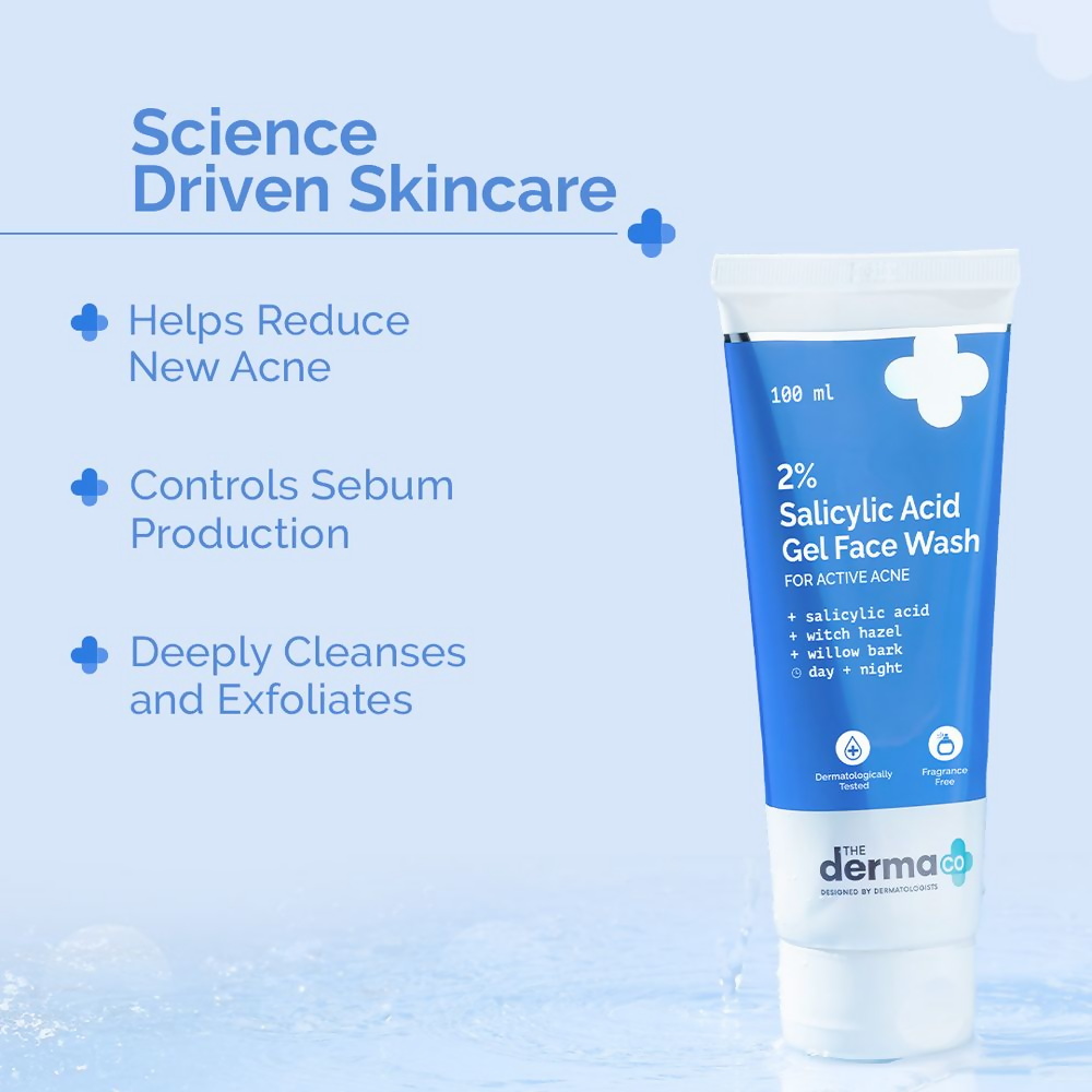 The Derma Co 2% Salicylic Acid Gel Face Wash | Grocsy