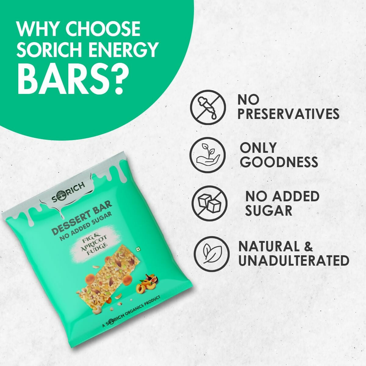 Sorich Organics Dessert Protein Mini Bars Fig & Apricot | Grocsy